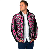 New Zealand Maori Niho Taniwha Padded Jacket Mawhero Mangopare and Puhoro Pattern LT9 - Polynesian Pride