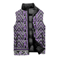 New Zealand Maori Niho Taniwha Sleeveless Puffer Jacket Waiporopo Mangopare and Puhoro Pattern LT9 - Polynesian Pride