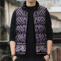 New Zealand Maori Niho Taniwha Sleeveless Puffer Jacket Waiporopo Mangopare and Puhoro Pattern LT9 - Polynesian Pride