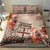 Vintage Bula Fiji Personalised Bedding Set Beige Hibiscus Tapa Pattern