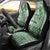 Vintage Bula Fiji Personalised Car Seat Cover Green Hibiscus Tapa Pattern