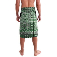 Vintage Bula Fiji Personalised Lavalava Green Hibiscus Tapa Pattern LT9 - Polynesian Pride