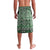 Vintage Bula Fiji Personalised Lavalava Green Hibiscus Tapa Pattern