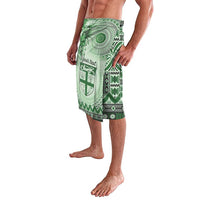 Vintage Bula Fiji Personalised Lavalava Green Hibiscus Tapa Pattern LT9 - Polynesian Pride