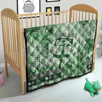 Vintage Bula Fiji Personalised Quilt Green Hibiscus Tapa Pattern LT9 - Polynesian Pride