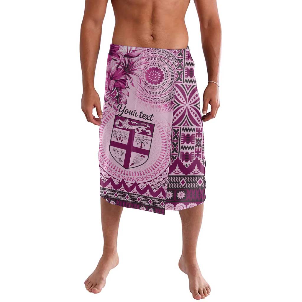 Vintage Bula Fiji Personalised Lavalava Pink Hibiscus Tapa Pattern LT9 Pink - Polynesian Pride