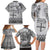 Vintage Bula Fiji Personalised Family Matching Long Sleeve Bodycon Dress and Hawaiian Shirt Beige Hibiscus Tapa Pattern