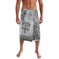 Vintage Bula Fiji Personalised Lavalava Beige Hibiscus Tapa Pattern LT9 White - Polynesian Pride