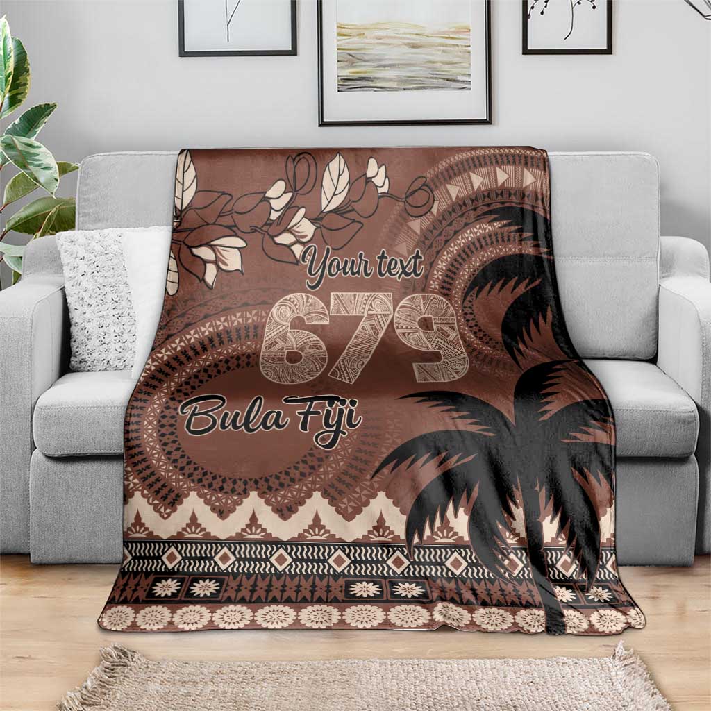 Personalised Bula Fiji 679 Blanket Fijian Tagimoucia Masi Tapa Art LT9 - Polynesian Pride