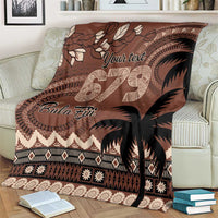 Personalised Bula Fiji 679 Blanket Fijian Tagimoucia Masi Tapa Art LT9 - Polynesian Pride