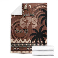 Personalised Bula Fiji 679 Blanket Fijian Tagimoucia Masi Tapa Art LT9 - Polynesian Pride