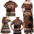 Personalised Bula Fiji 679 Family Matching Off Shoulder Maxi Dress and Hawaiian Shirt Fijian Tagimoucia Masi Tapa Art