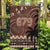 Personalised Bula Fiji 679 Garden Flag Fijian Tagimoucia Masi Tapa Art