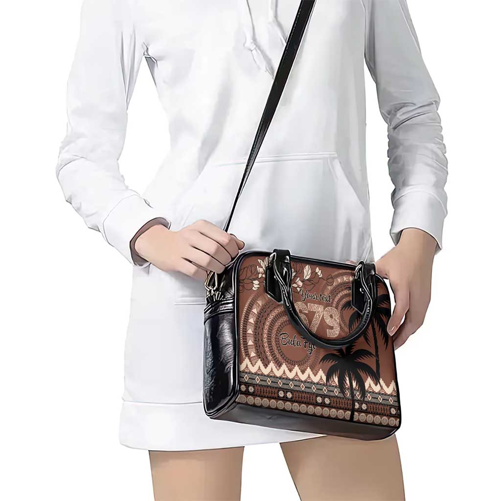 Personalised Bula Fiji 679 Shoulder Handbag Fijian Tagimoucia Masi Tapa Art LT9 - Polynesian Pride
