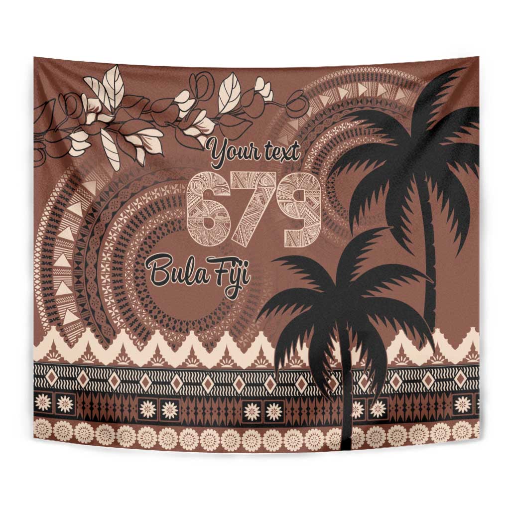 Personalised Bula Fiji 679 Tapestry Fijian Tagimoucia Masi Tapa Art LT9 - Polynesian Pride