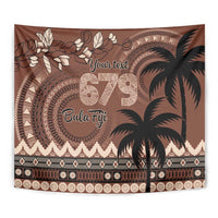 Personalised Bula Fiji 679 Tapestry Fijian Tagimoucia Masi Tapa Art LT9 - Polynesian Pride