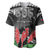 Personalised Samoa 685 Baseball Jersey Teuila Flower With Black Samoan Tattoo