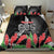 Personalised Samoa 685 Bedding Set Teuila Flower With Black Samoan Tattoo