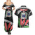 Personalised Samoa 685 Couples Matching Summer Maxi Dress and Hawaiian Shirt Teuila Flower With Black Samoan Tattoo