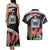 Personalised Samoa 685 Couples Matching Tank Maxi Dress and Hawaiian Shirt Teuila Flower With Black Samoan Tattoo