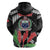 Personalised Samoa 685 Hoodie Teuila Flower With Black Samoan Tattoo