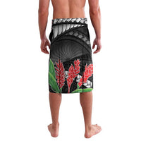 Personalised Samoa 685 Lavalava Teuila Flower With Black Samoan Tattoo LT9 - Polynesian Pride