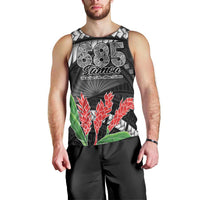 Personalised Samoa 685 Men Tank Top Teuila Flower With Black Samoan Tattoo LT9 - Polynesian Pride