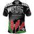 Personalised Samoa 685 Polo Shirt Teuila Flower With Black Samoan Tattoo