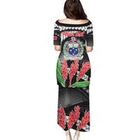 Personalised Samoa 685 Puletasi Teuila Flower With Black Samoan Tattoo LT9 - Polynesian Pride