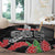 Personalised Samoa 685 Round Carpet Teuila Flower With Black Samoan Tattoo