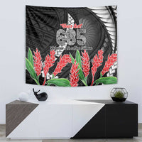 Personalised Samoa 685 Tapestry Teuila Flower With Black Samoan Tattoo LT9 - Polynesian Pride
