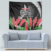 Personalised Samoa 685 Tapestry Teuila Flower With Black Samoan Tattoo LT9 - Polynesian Pride