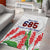 Personalised Samoa 685 Area Rug Teuila Flower With White Samoan Tattoo