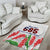 Personalised Samoa 685 Area Rug Teuila Flower With White Samoan Tattoo