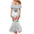 Personalised Samoa 685 Family Matching Mermaid Dress and Hawaiian Shirt Teuila Flower With White Samoan Tattoo