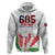 Personalised Samoa 685 Hoodie Teuila Flower With White Samoan Tattoo