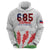 Personalised Samoa 685 Hoodie Teuila Flower With White Samoan Tattoo