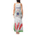 Personalised Samoa 685 Tank Maxi Dress Teuila Flower With White Samoan Tattoo