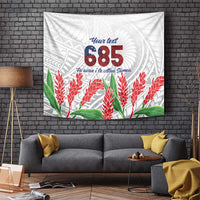 Personalised Samoa 685 Tapestry Teuila Flower With White Samoan Tattoo LT9 - Polynesian Pride