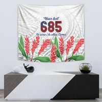 Personalised Samoa 685 Tapestry Teuila Flower With White Samoan Tattoo LT9 - Polynesian Pride