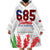 Personalised Samoa 685 Wearable Blanket Hoodie Teuila Flower With White Samoan Tattoo