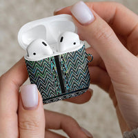New Zealand Maori Niho Taniwha AirPods Case Papua Shell - Mangopare Puhoro Pattern LT9 - Polynesian Pride