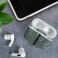New Zealand Maori Niho Taniwha AirPods Case Papua Shell - Mangopare Puhoro Pattern LT9 - Polynesian Pride