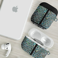 New Zealand Maori Niho Taniwha AirPods Case Papua Shell - Mangopare Puhoro Pattern LT9 - Polynesian Pride