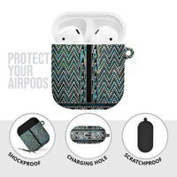 New Zealand Maori Niho Taniwha AirPods Case Papua Shell - Mangopare Puhoro Pattern LT9 - Polynesian Pride