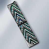 New Zealand Maori Niho Taniwha Auto Sun Shade Papua Shell - Mangopare Puhoro Pattern LT9 - Polynesian Pride