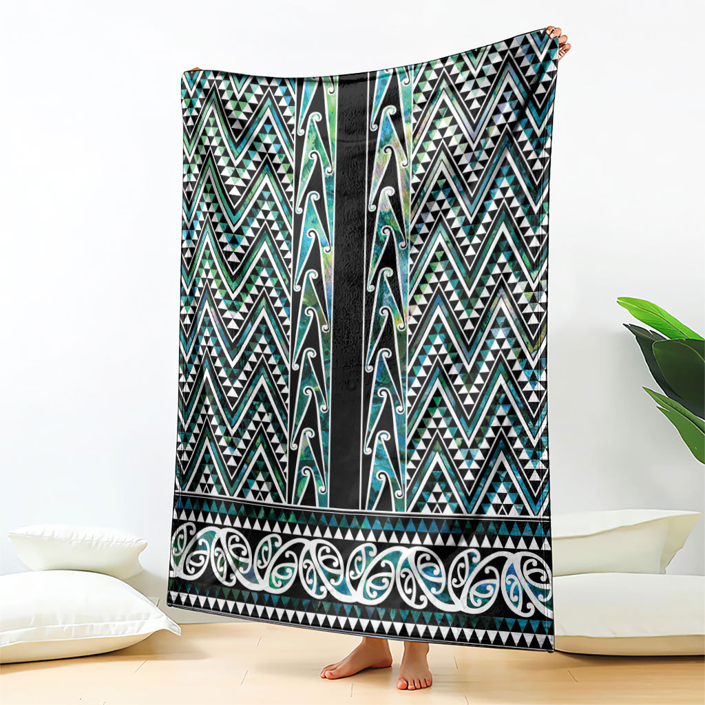 New Zealand Maori Niho Taniwha Blanket Papua Shell - Mangopare Puhoro Pattern LT9 - Polynesian Pride