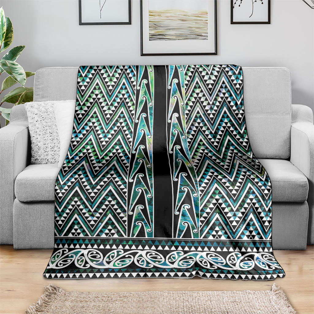 New Zealand Maori Niho Taniwha Blanket Papua Shell - Mangopare Puhoro Pattern LT9 - Polynesian Pride