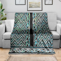New Zealand Maori Niho Taniwha Blanket Papua Shell - Mangopare Puhoro Pattern LT9 - Polynesian Pride