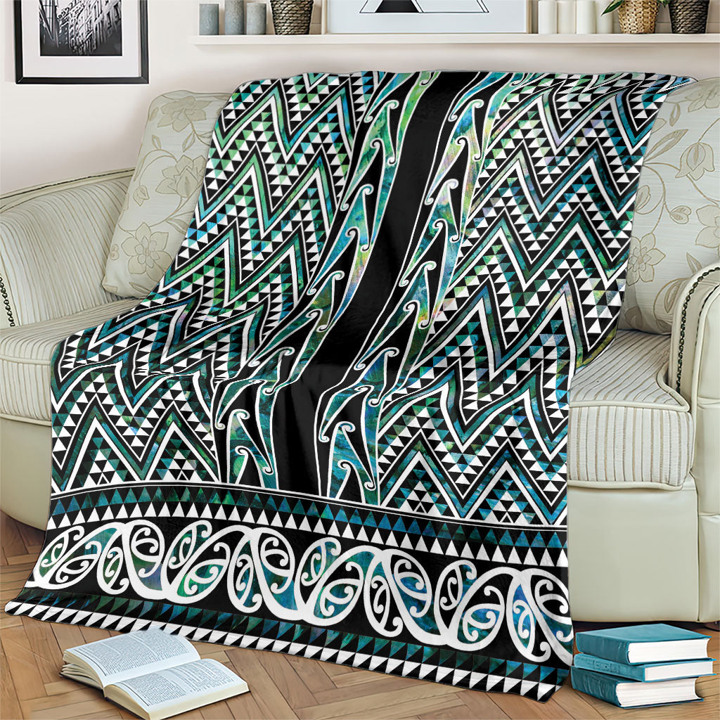 New Zealand Maori Niho Taniwha Blanket Papua Shell - Mangopare Puhoro Pattern LT9 - Polynesian Pride